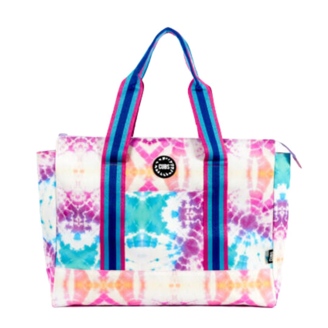 Tie Dye Water Colors Pink Double Face Tote Bag