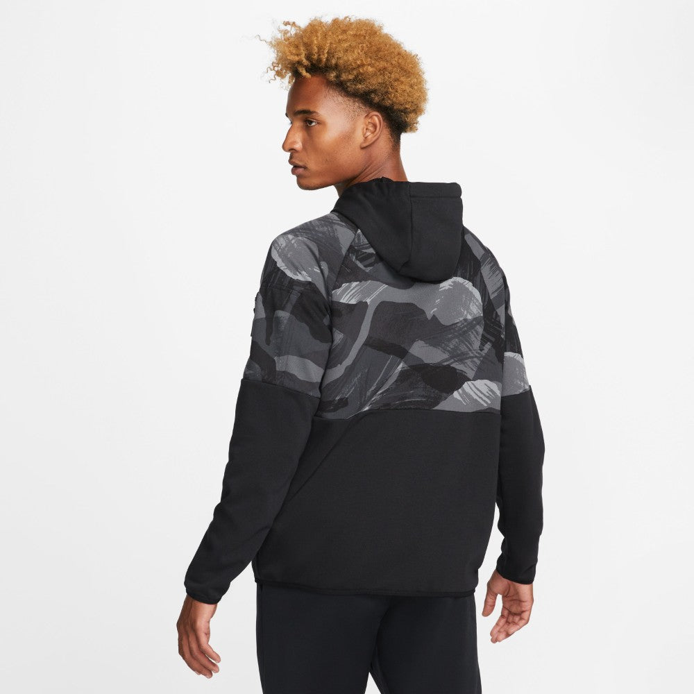 Dri-FIT Fleece Full-Zip Camo Fitness Hoodie