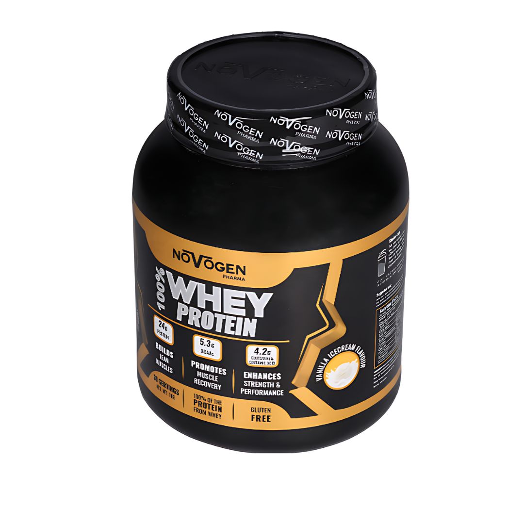 100% Whey Protein 1 KG- 30 Servings- Ice Cream Vanilla