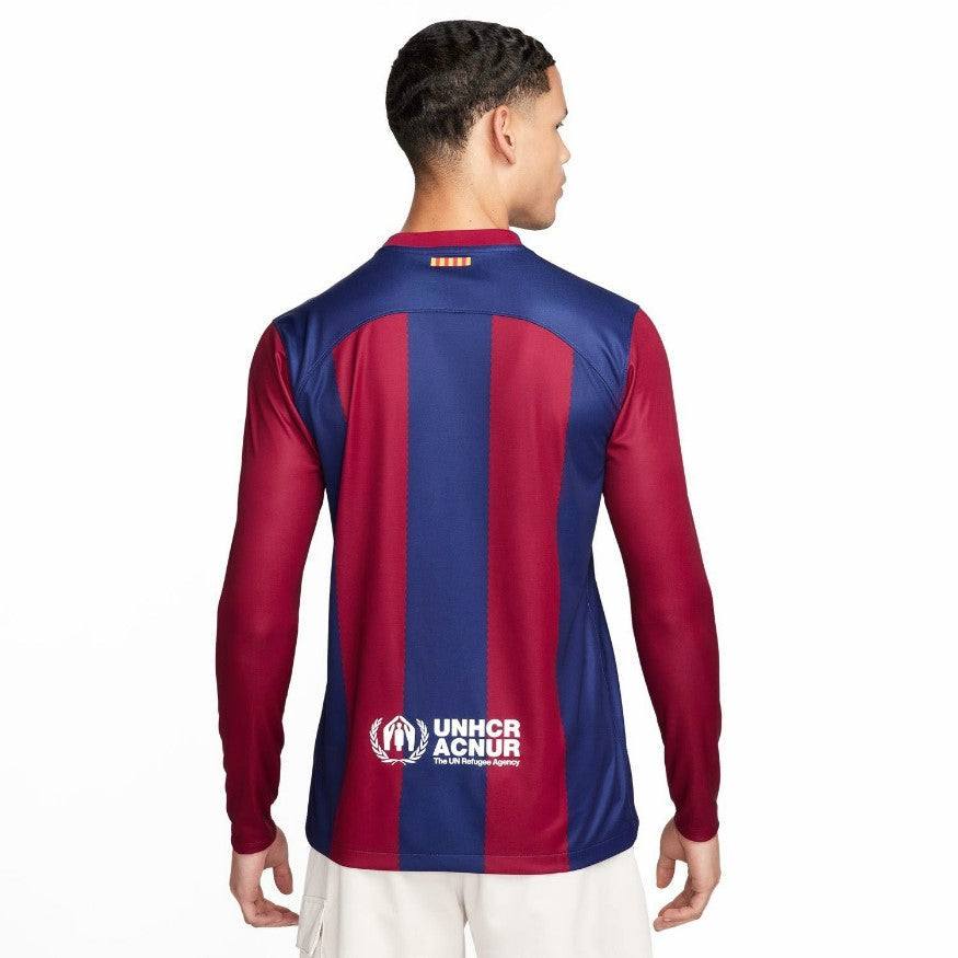 FC Barcelona Jersey 23/24 Long Sleeve T-Shirt