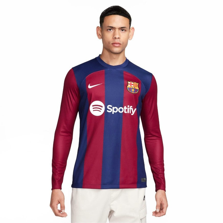 FC Barcelona Jersey 23/24 Long Sleeve T-Shirt