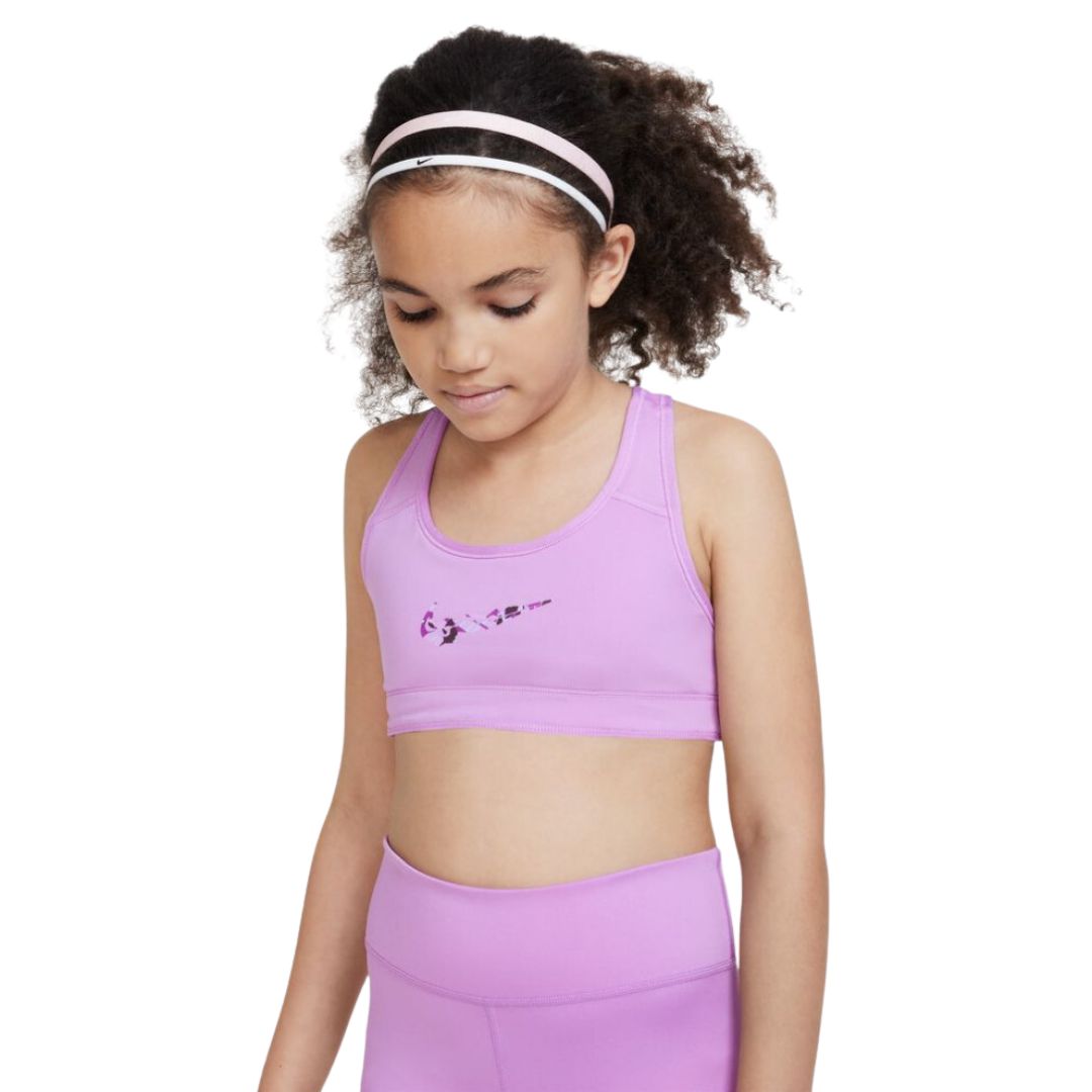 Nike Swoosh Riversible Kids' Sports Bra Blue DX5717-480