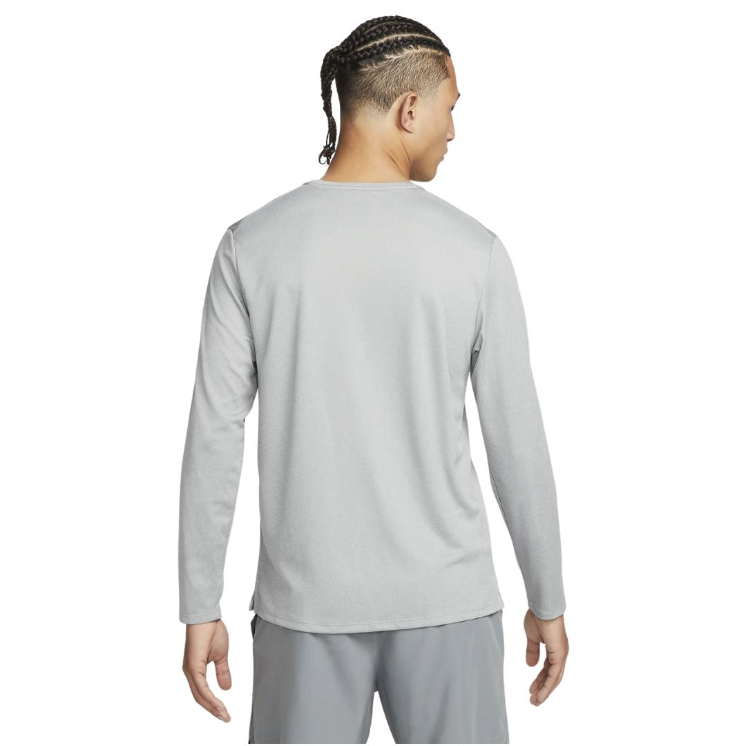 Nike Men Miler Dri Fit UV Long Sleeve Running T shirt