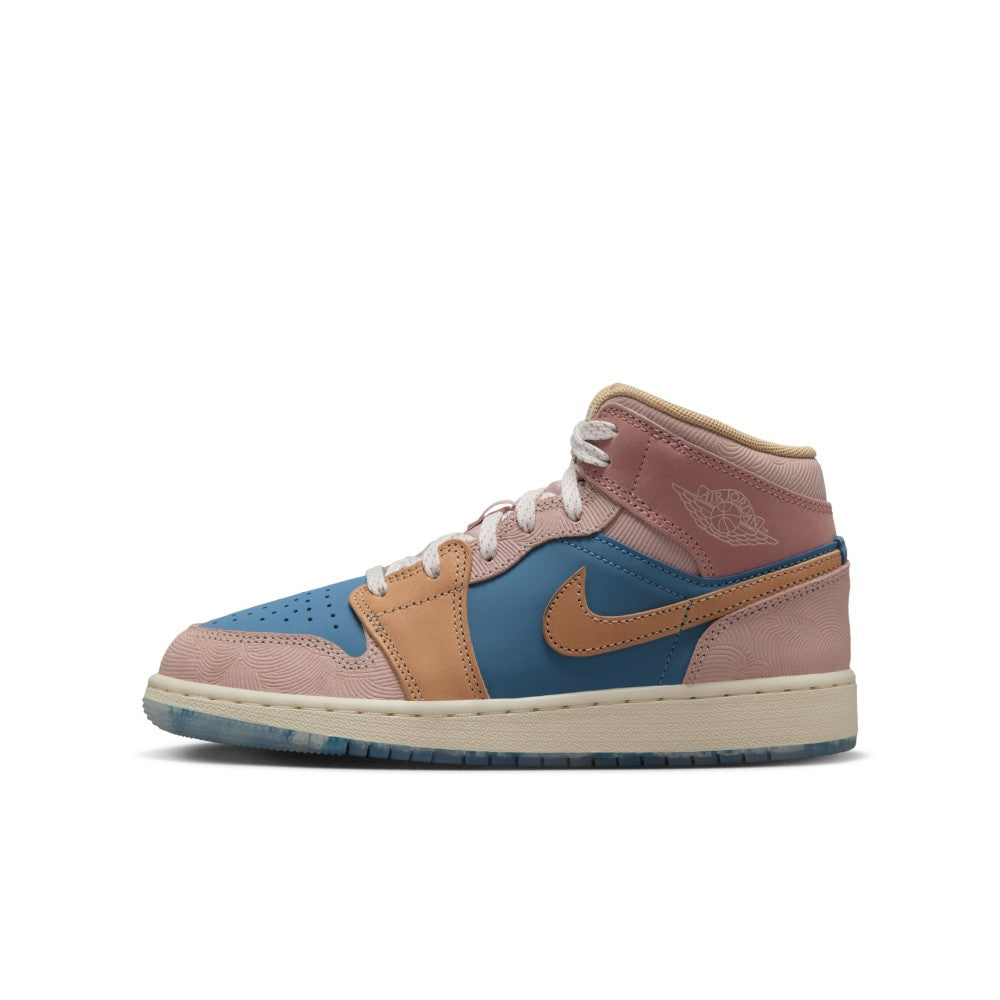 Air Jordan 1 Mid Sneaker School Lifestyle Shoes