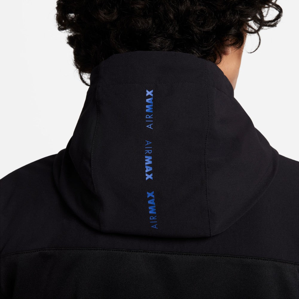nike air max full zip hoodie black
