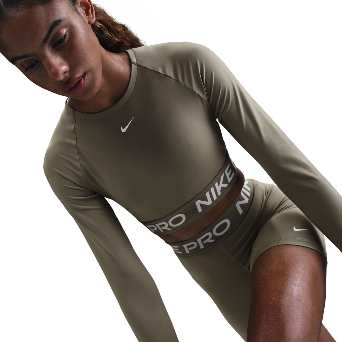 Pro 365 Dri-FIT Cropped Long-Sleeve Top