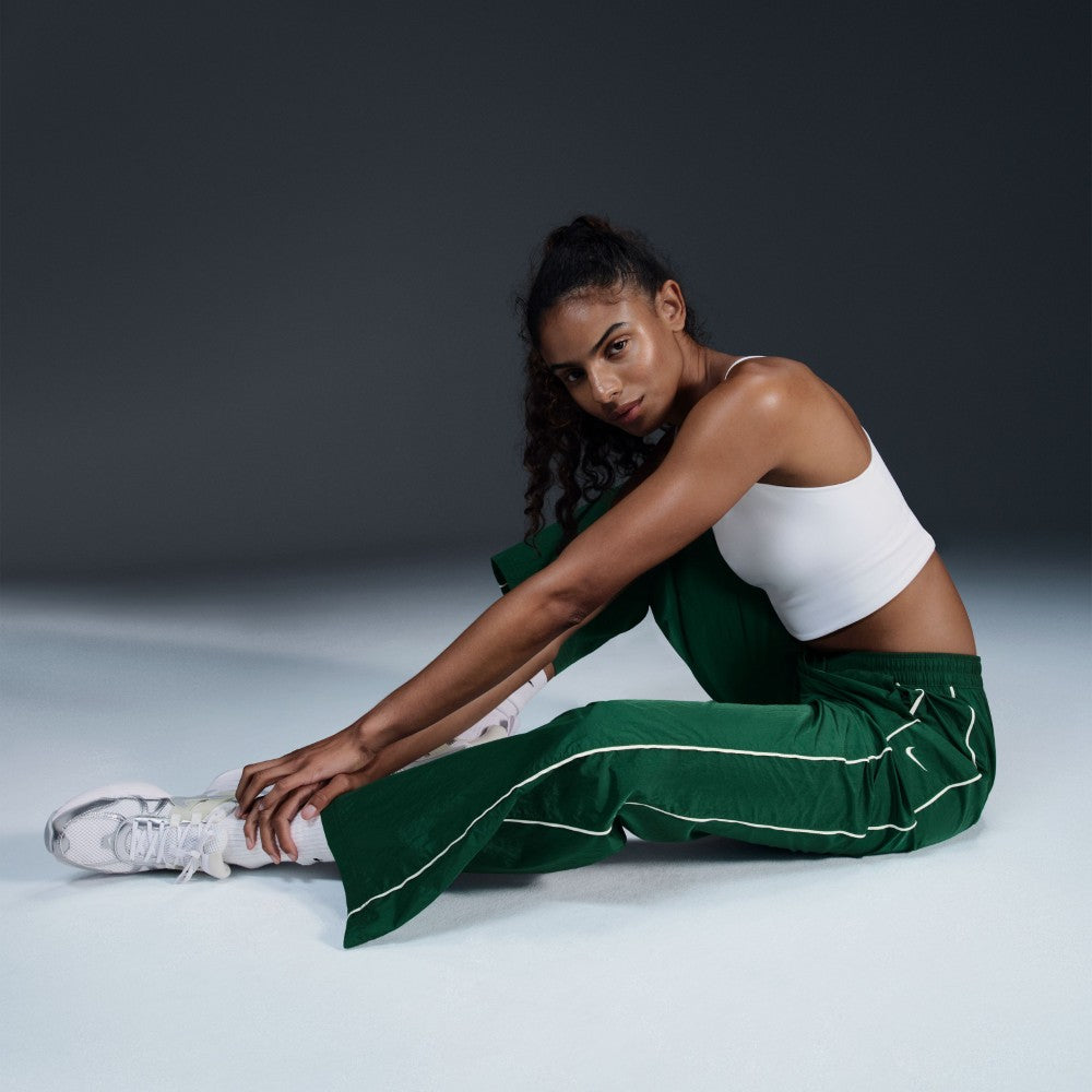 Windrunner High-Waisted Woven Open-Hem Pants