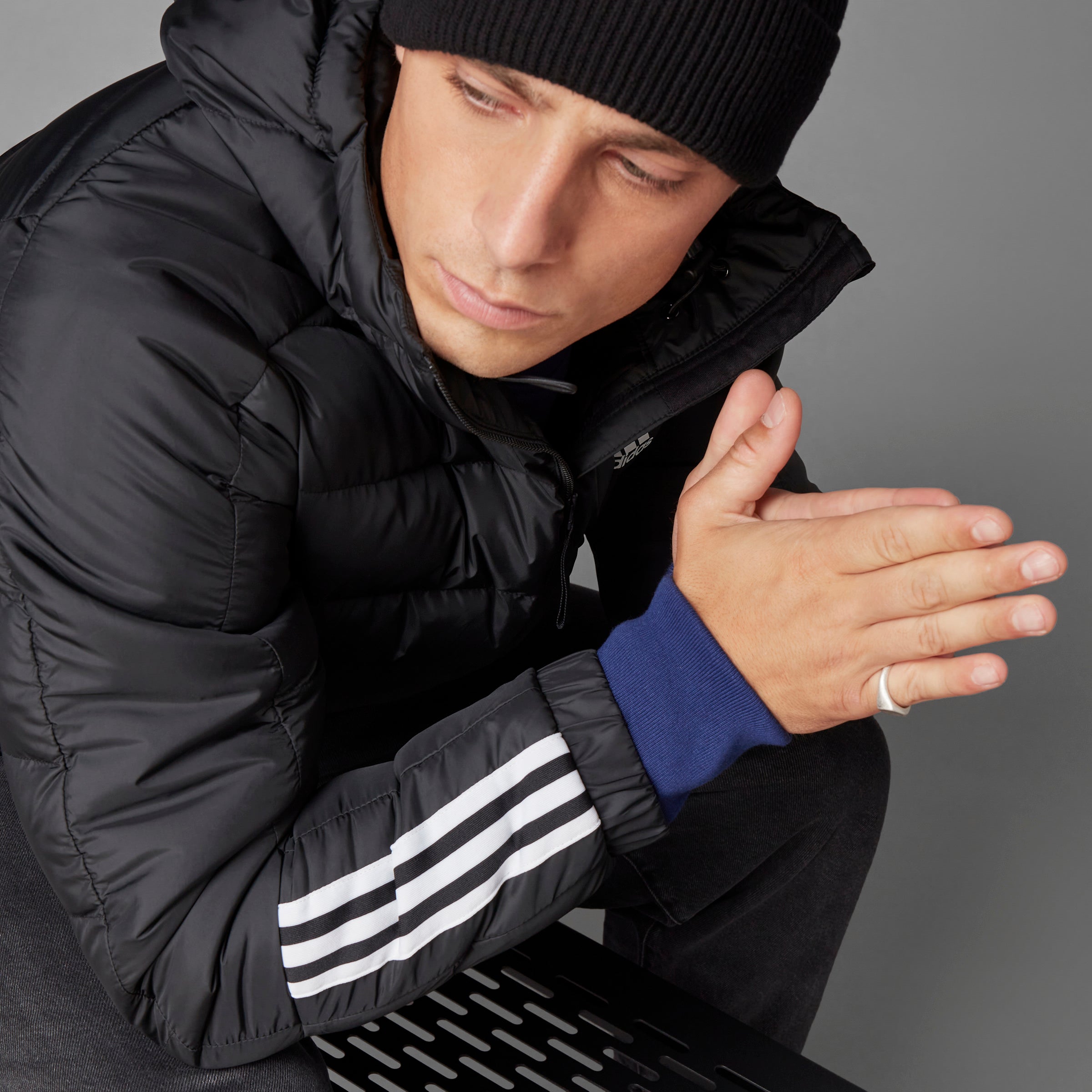 سترة Itavic 3-Stripes متوسطة الوزن بغطاء للرأس