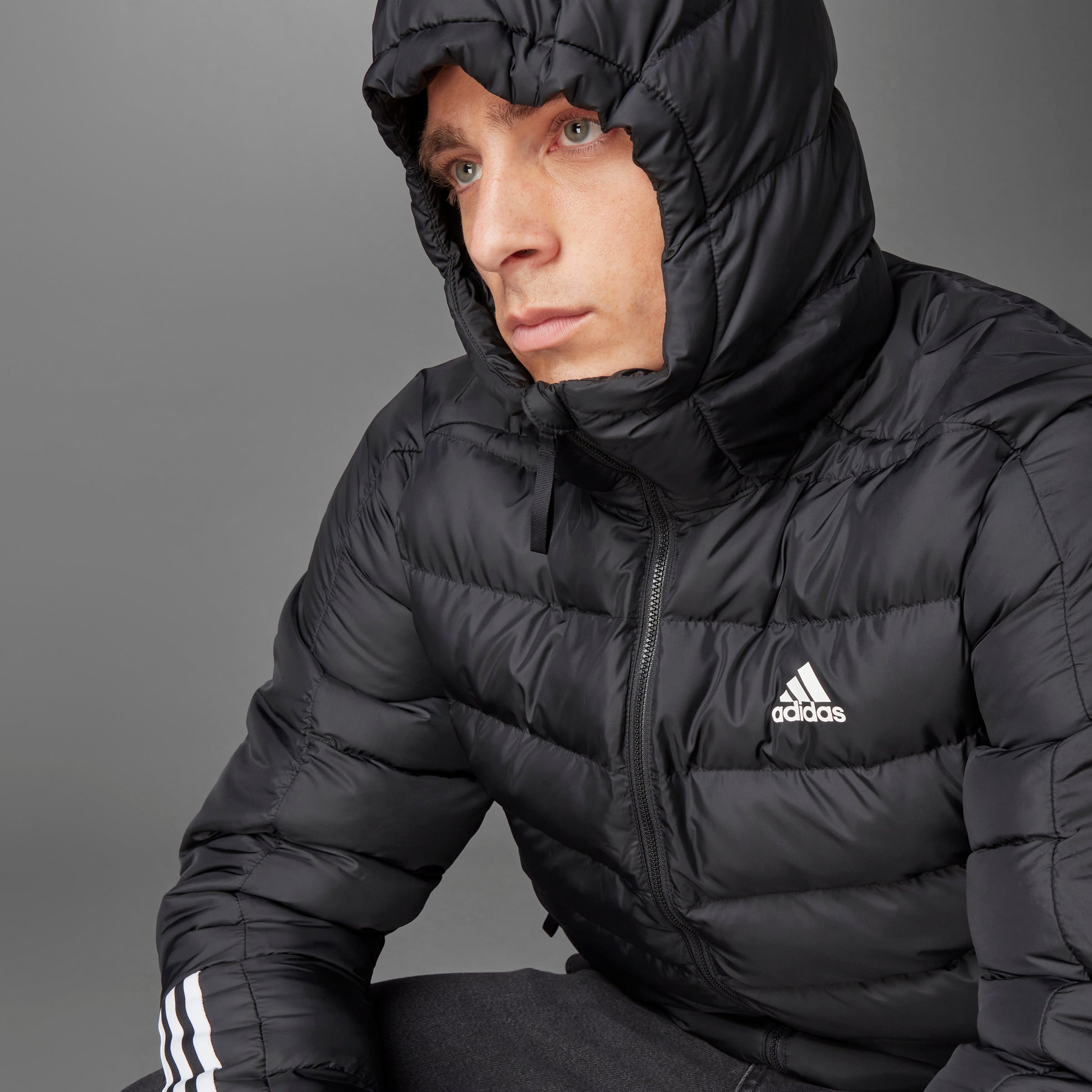 سترة Itavic 3-Stripes متوسطة الوزن بغطاء للرأس