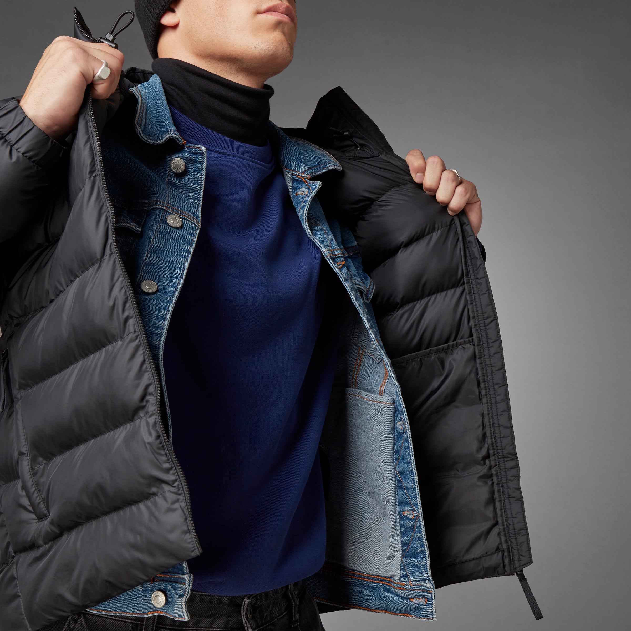 سترة Itavic 3-Stripes متوسطة الوزن بغطاء للرأس