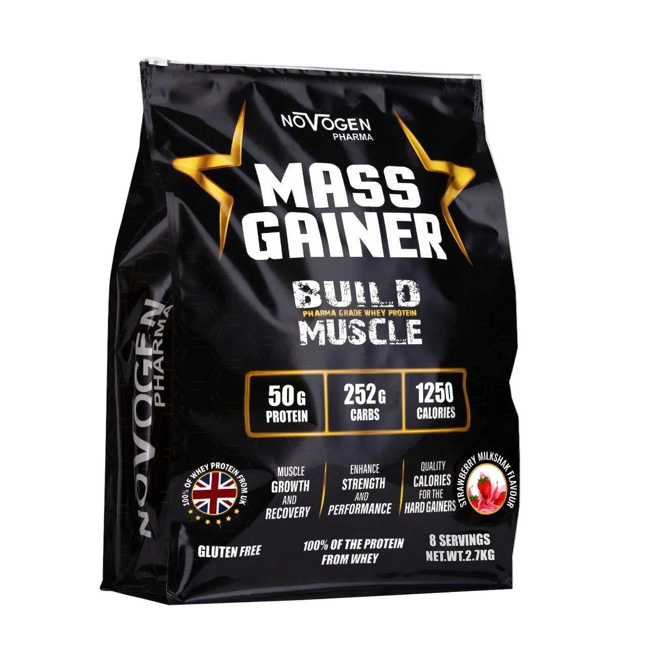 Mass Gainer Strawberry Milkshake -2.7 KG