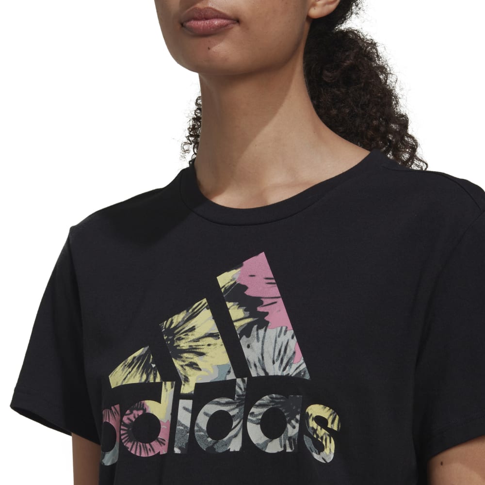 Adidas trefoil all hotsell over print t-shirt