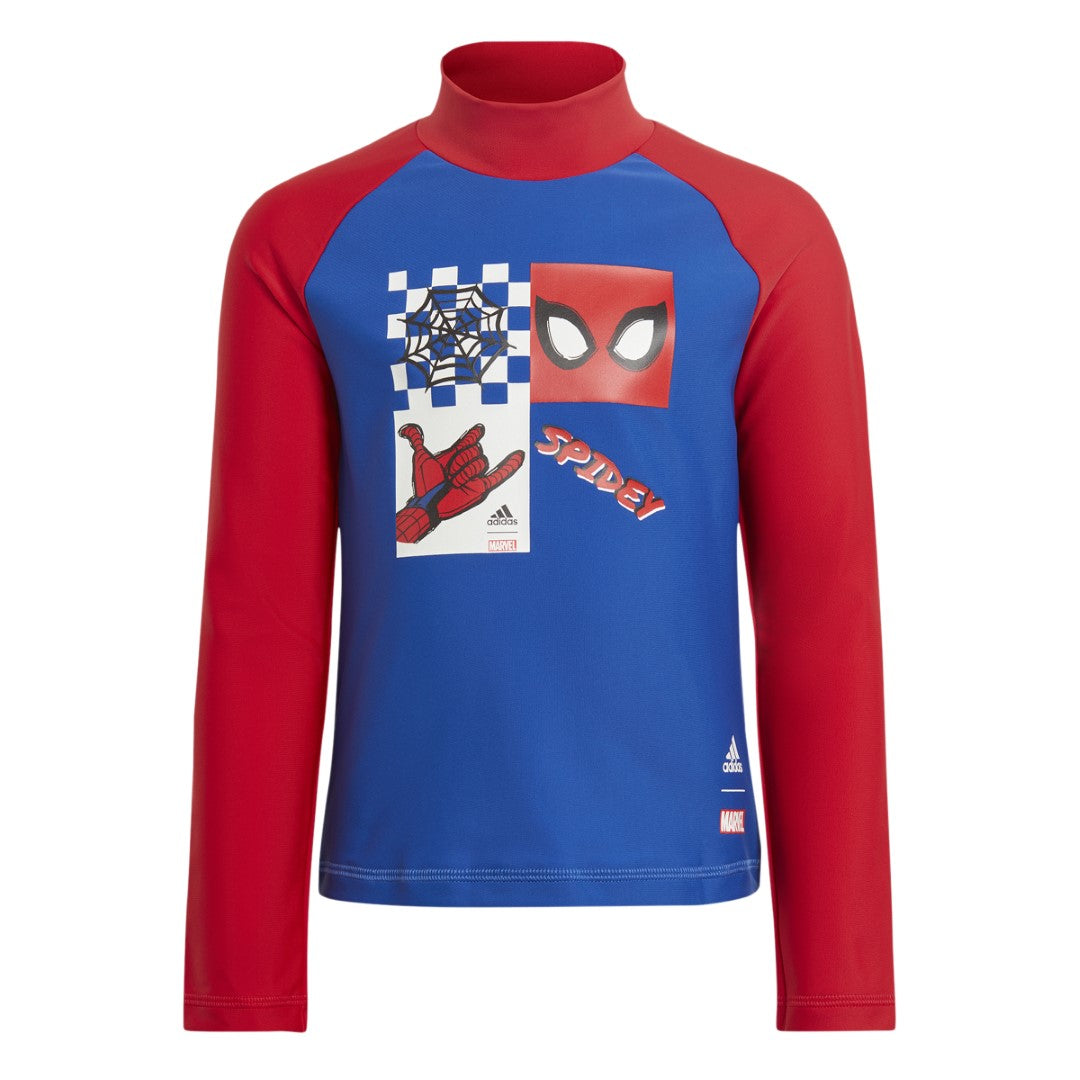 Adidas X Marvel'S Spider-Man Rashguard Long Sleeve T-shirt