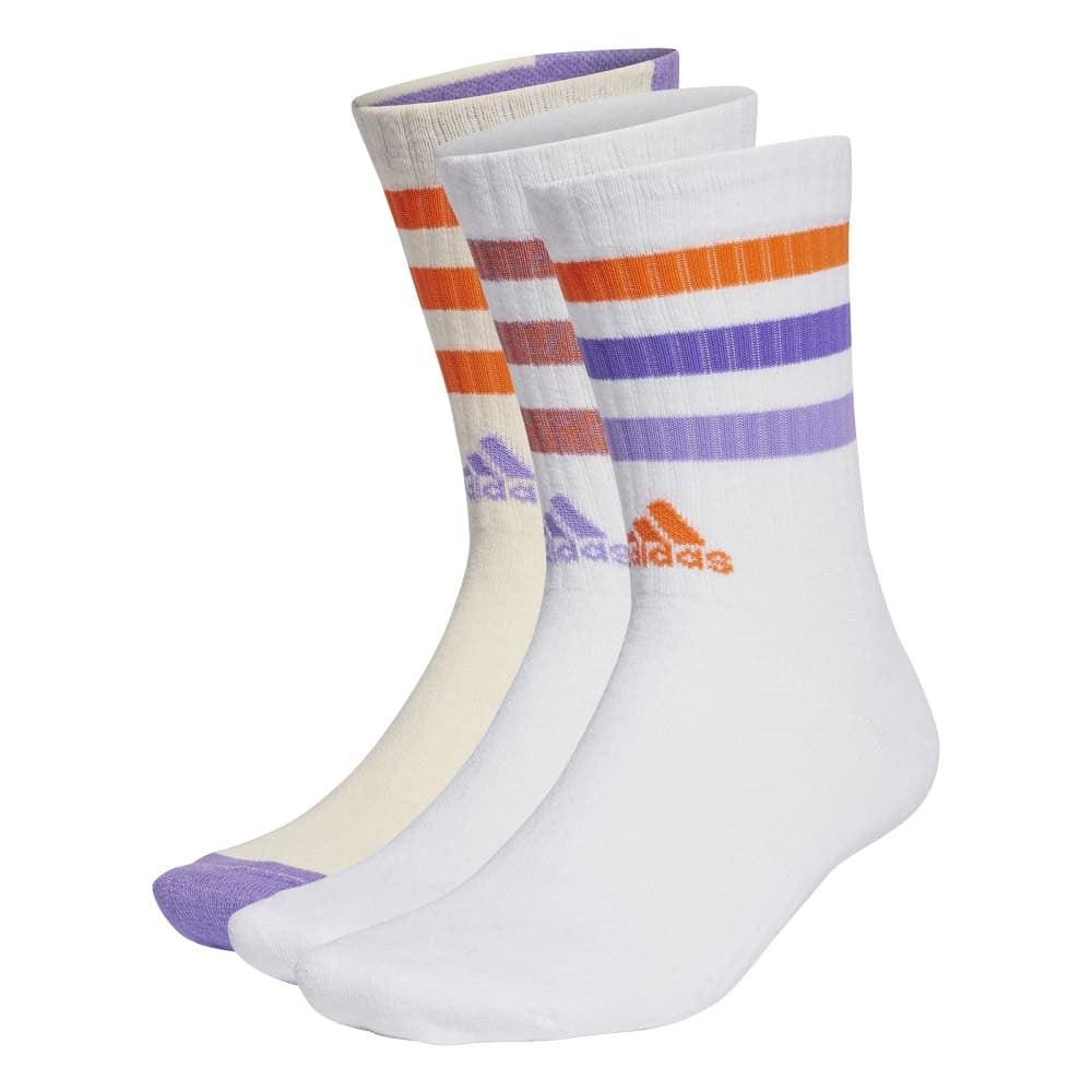 Bold 3-Stripes Cushioned 3 Pairs Socks