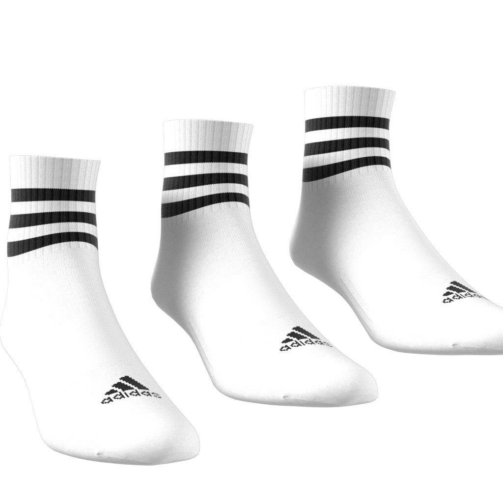 3-Stripes Cushioned Sportswear Mid-Cut Socks 3 Pairs