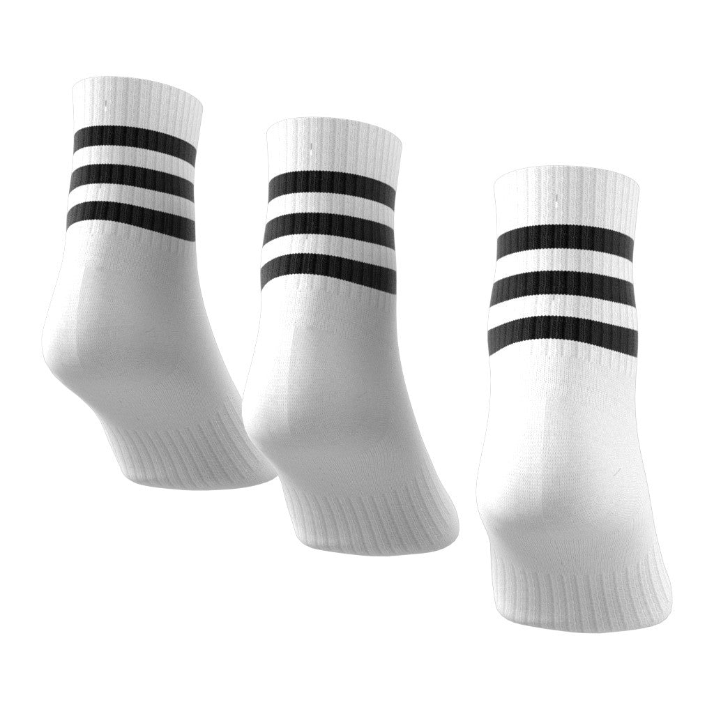 3-Stripes Cushioned Sportswear Mid-Cut Socks 3 Pairs