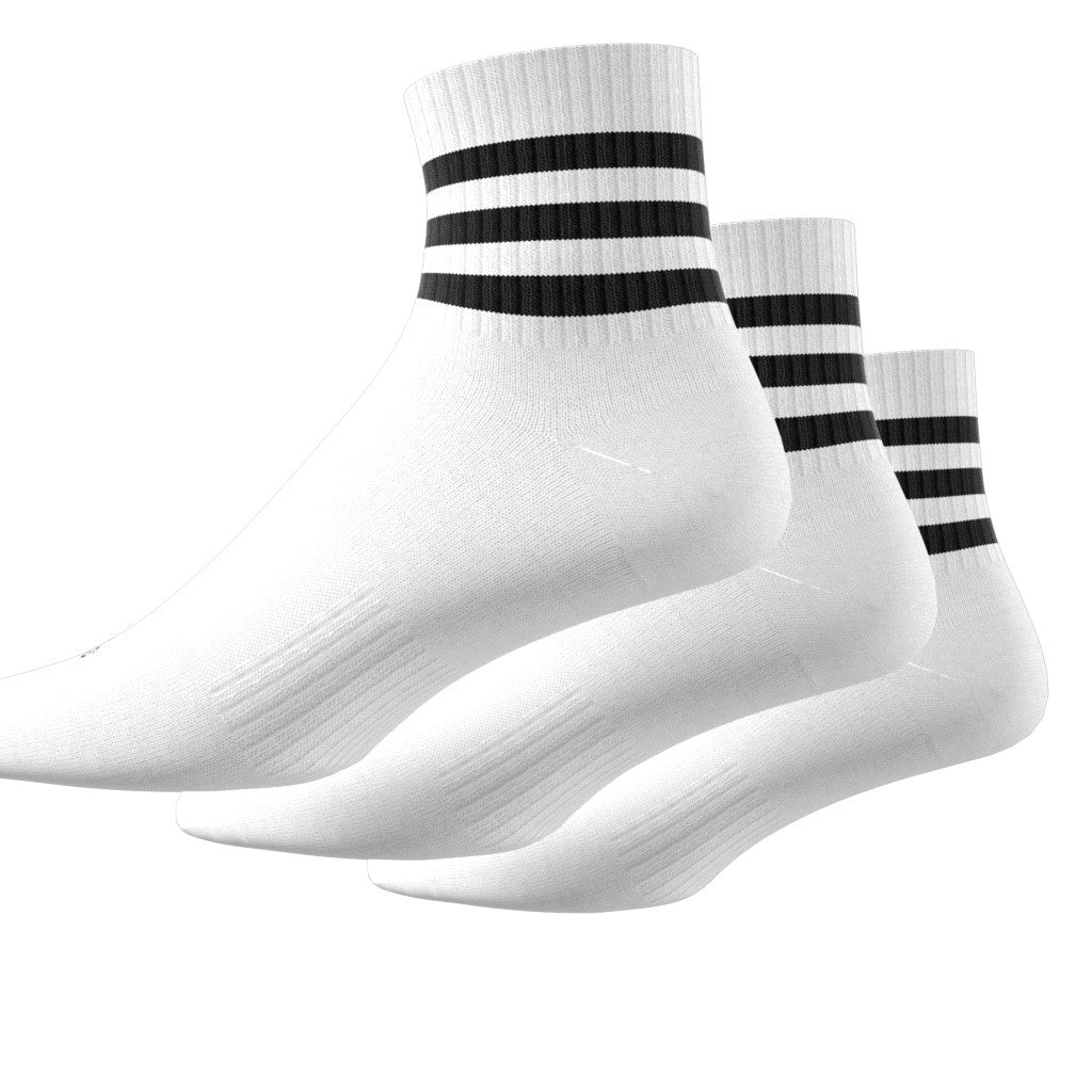 3-Stripes Cushioned Sportswear Mid-Cut Socks 3 Pairs