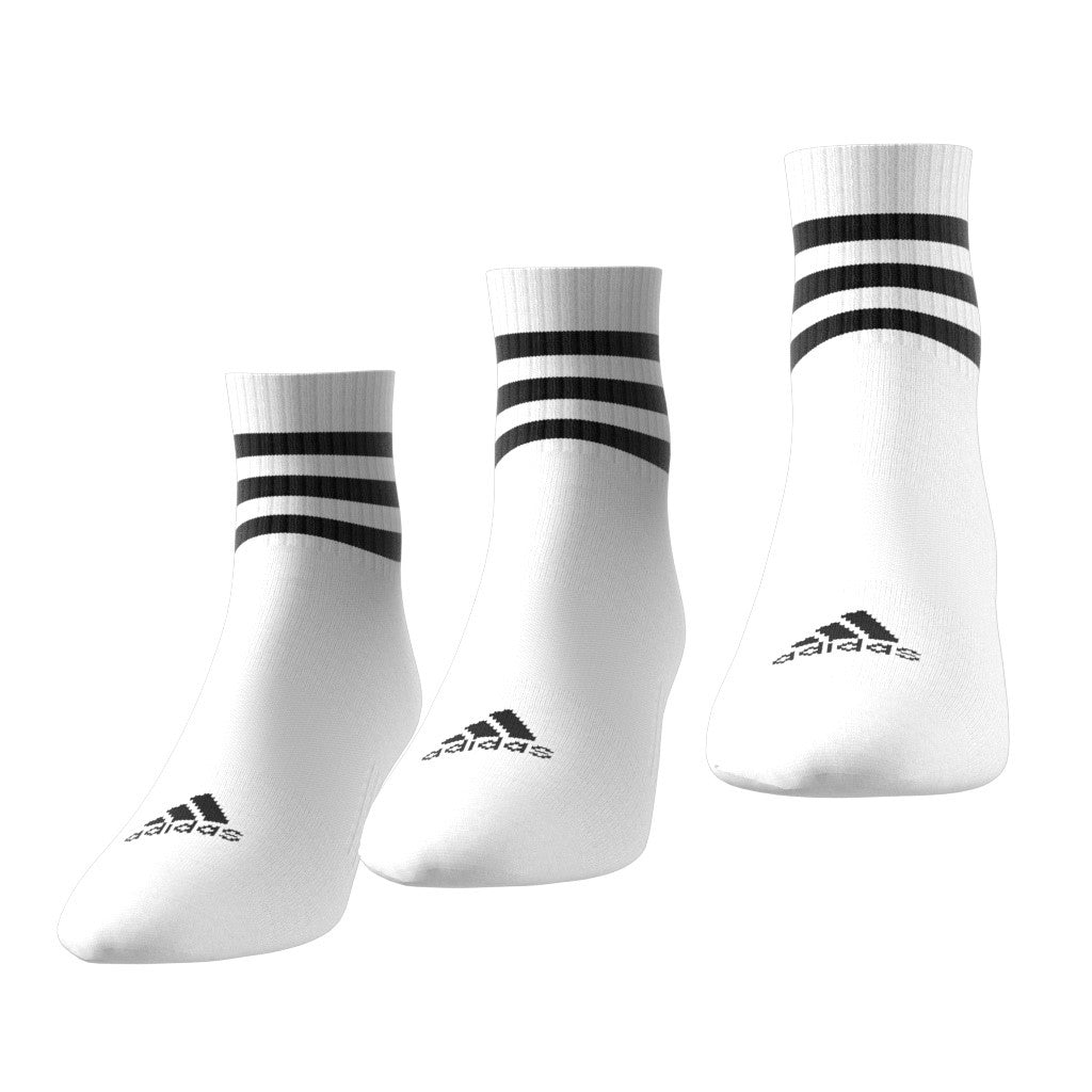 3-Stripes Cushioned Sportswear Mid-Cut Socks 3 Pairs