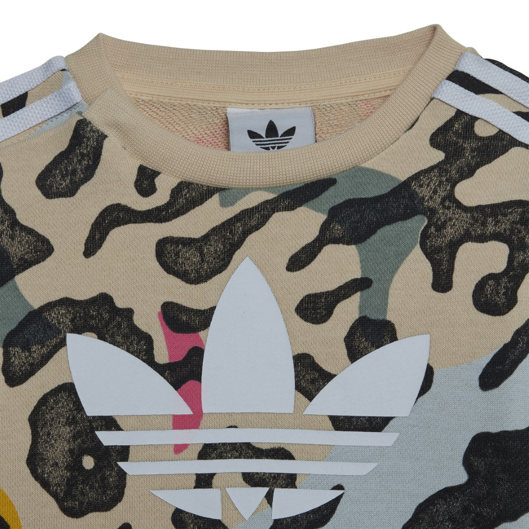 Animal Print Crew Matching Set