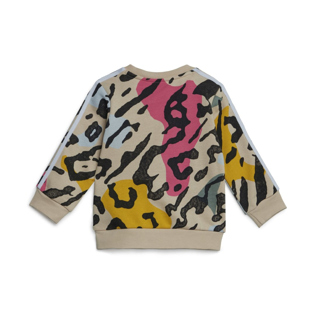 Animal Print Crew Matching Set
