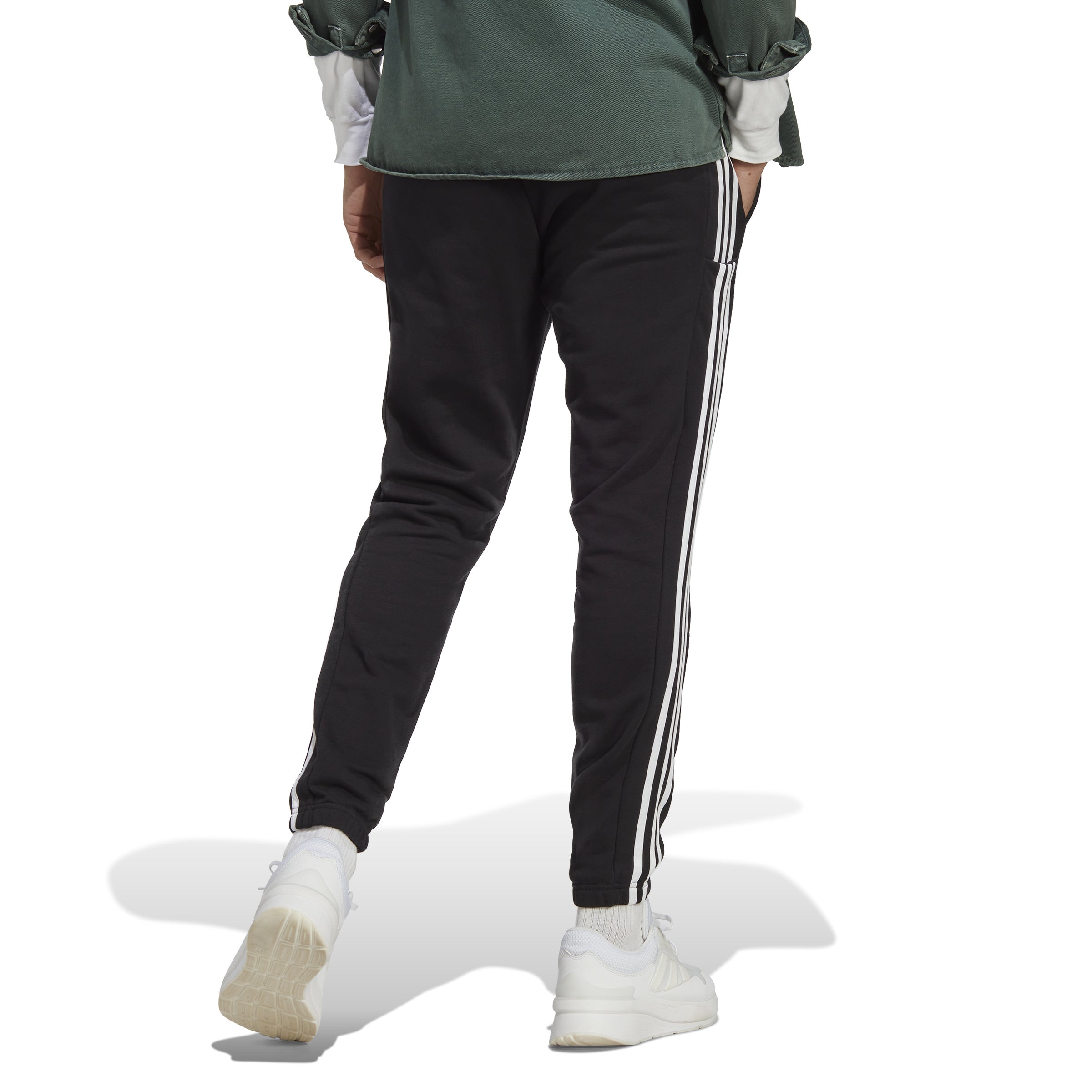 Essentials French Terry Tapered Elastic Cuff 3-Stripes Joggers