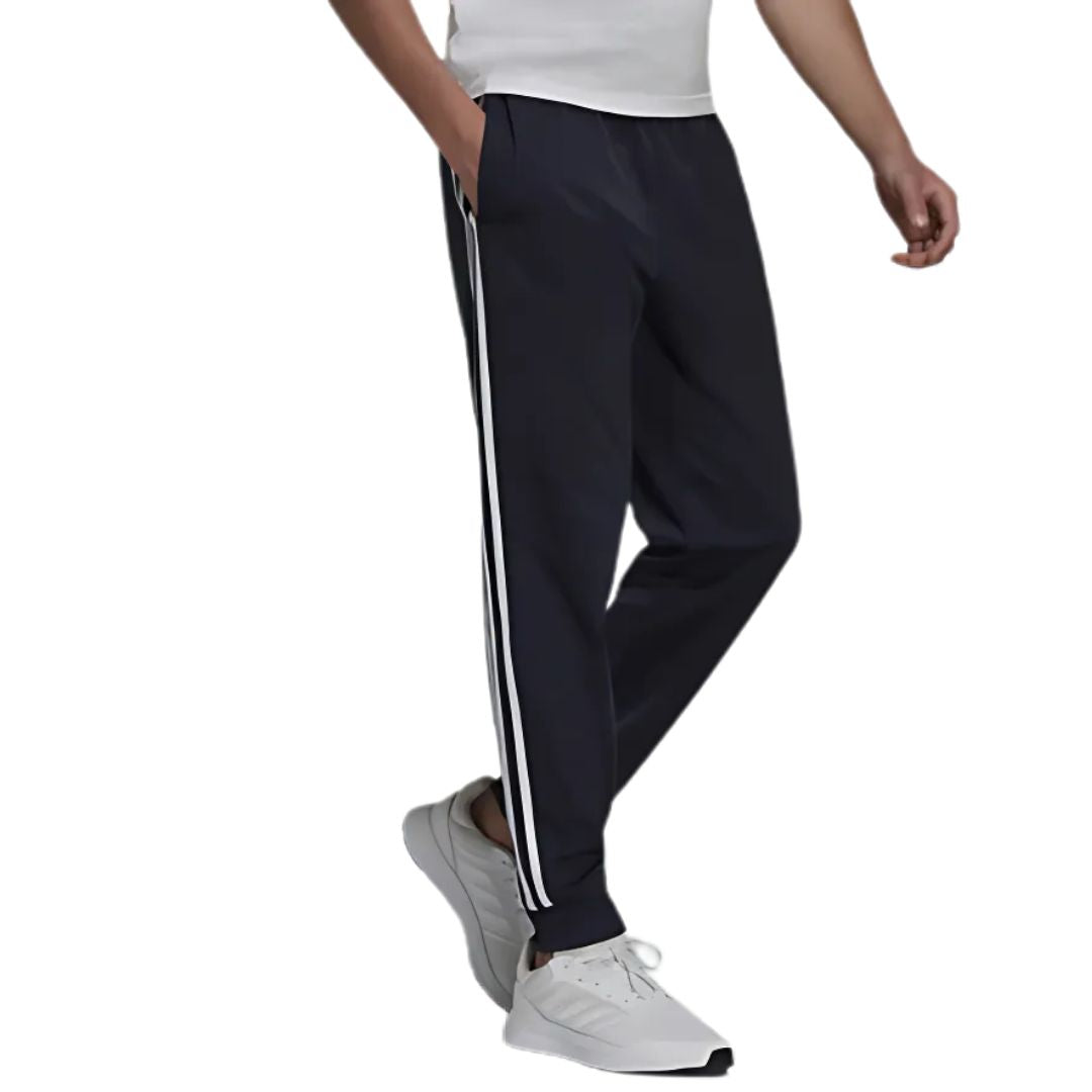 Essentials Warm-Up Tapered 3-Stripes Track Pants