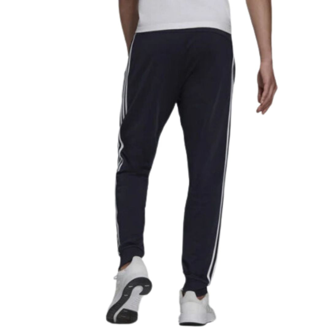 Essentials Warm-Up Tapered 3-Stripes Track Pants