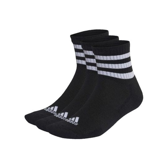 3-Stripes Cushioned Sportswear Mid-Cut Socks 3 Pairs