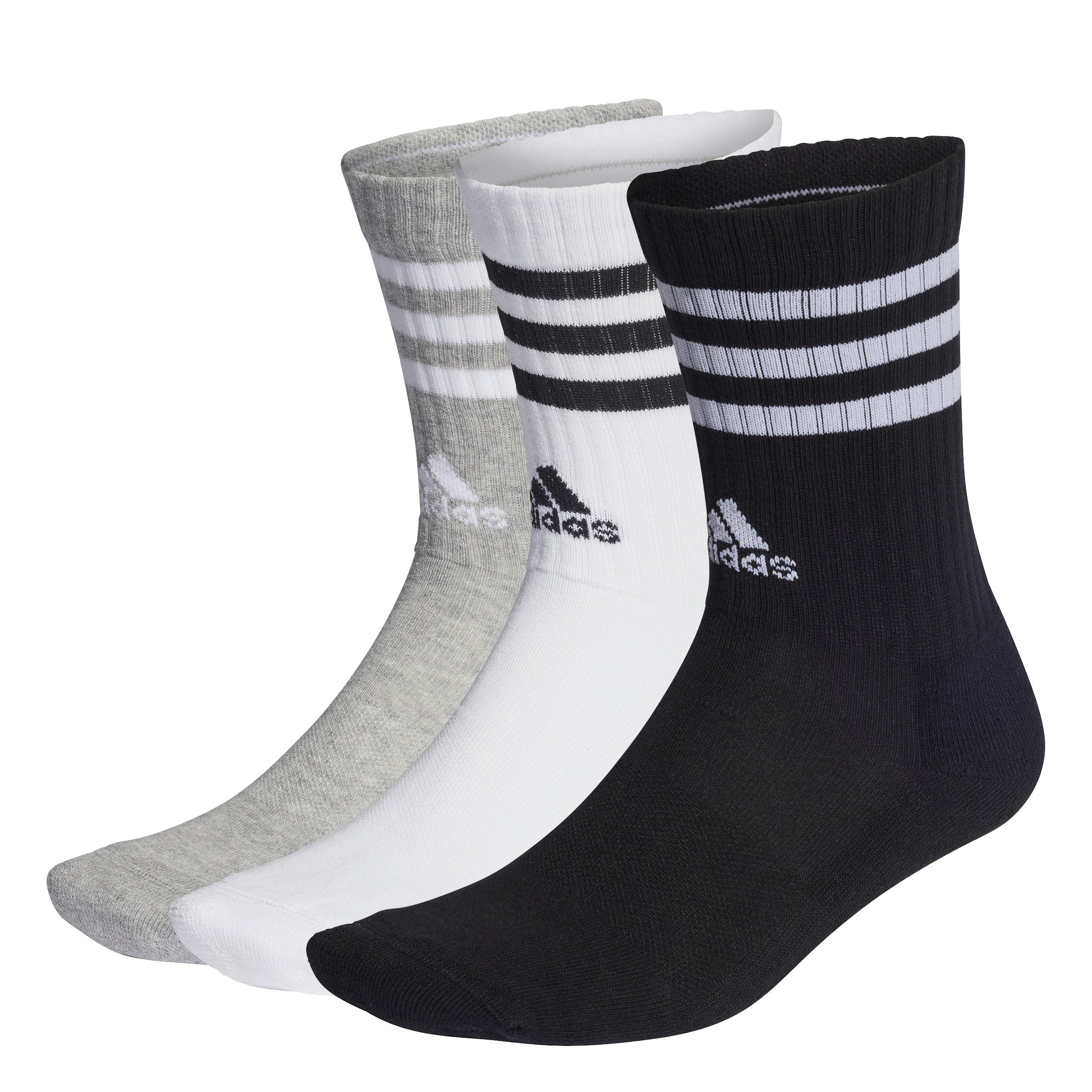 3-Stripes Cushioned Crew Socks 3 Pairs