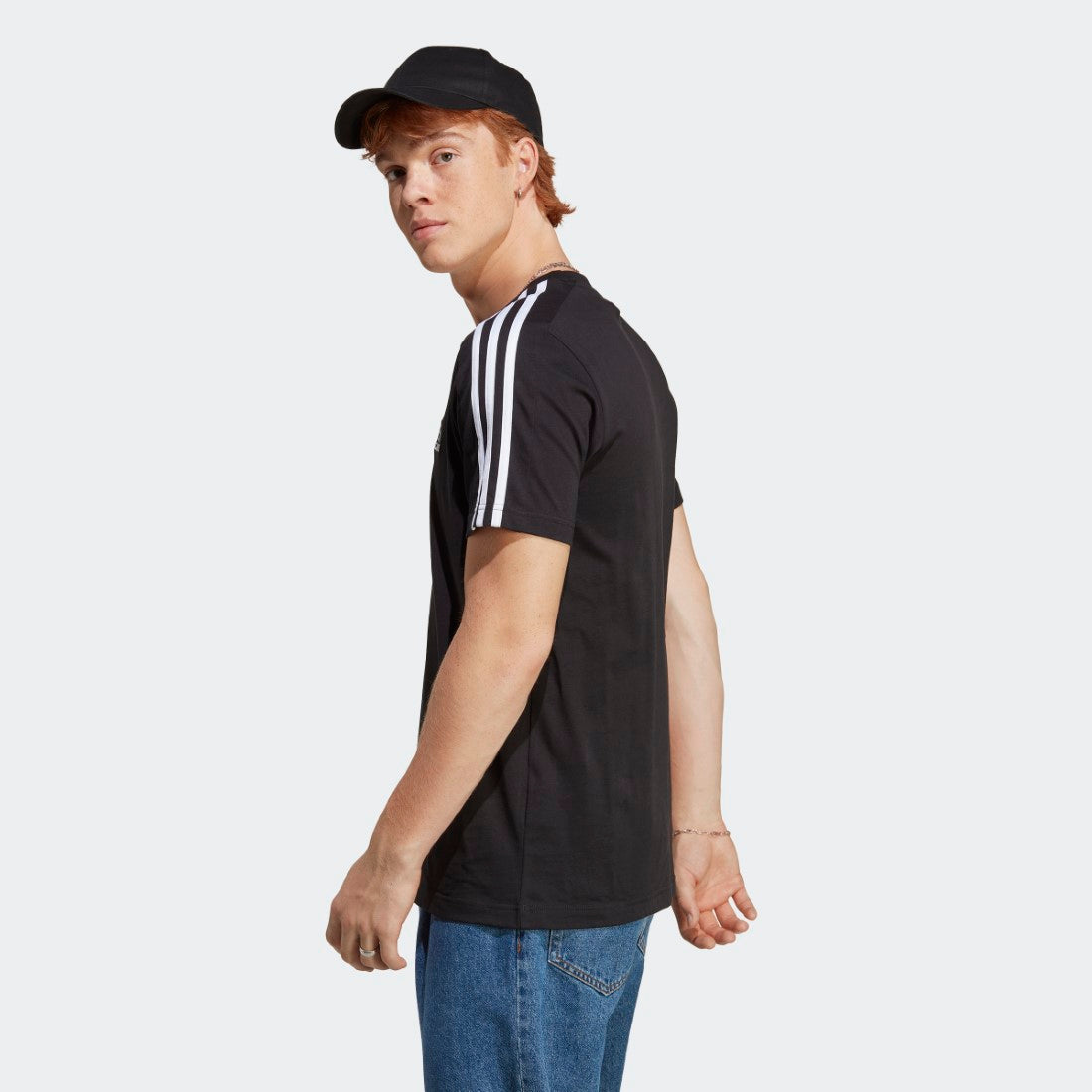 Essentials Single Jersey 3-Stripes T-Shirt