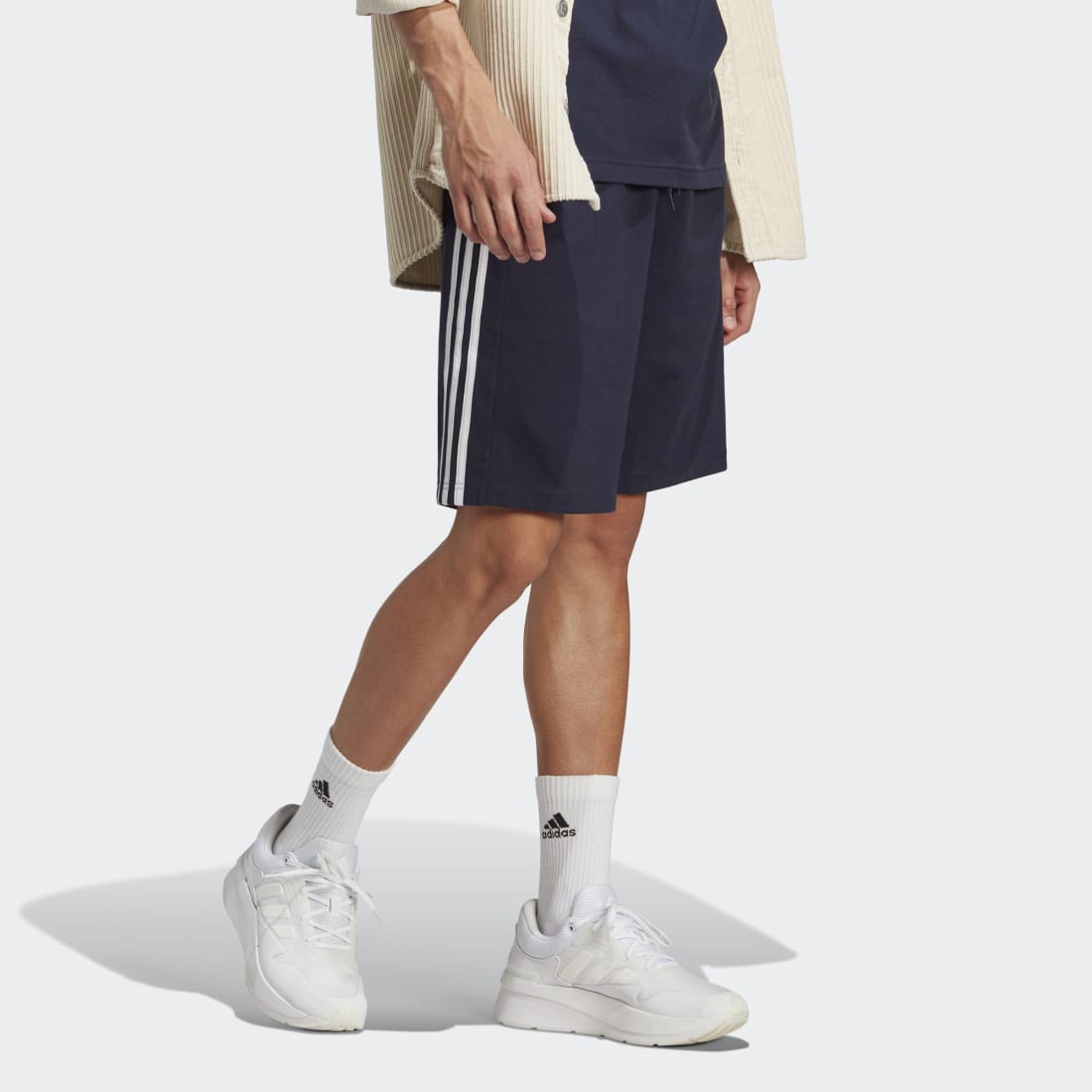 Essentials Single Jersey 3-Stripes Shorts
