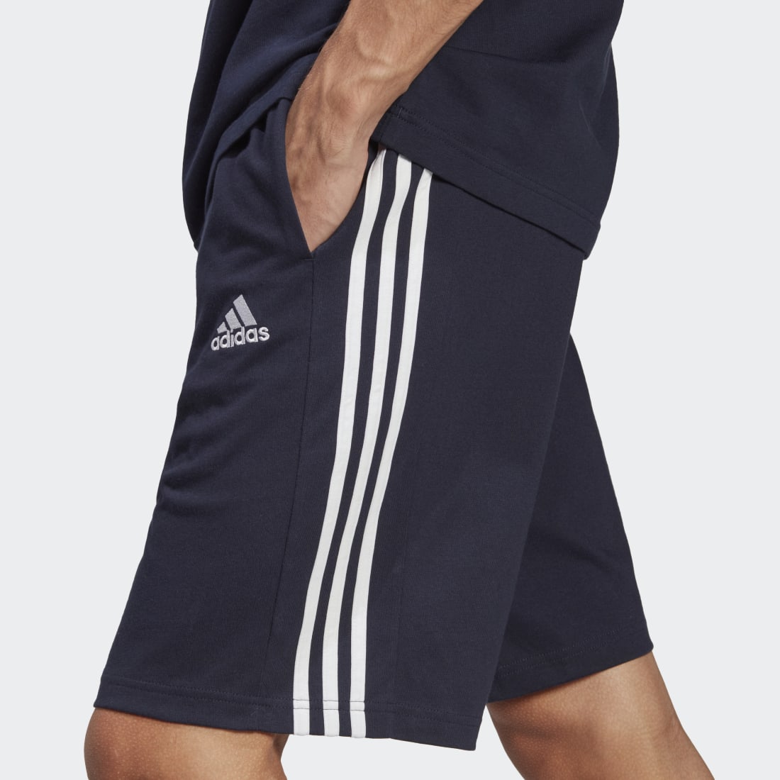 Essentials Single Jersey 3-Stripes Shorts