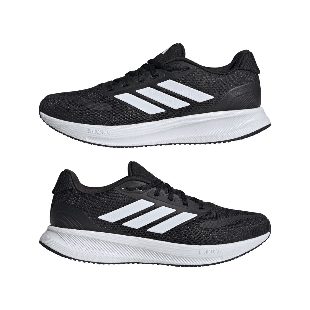 adidas Runfalcon 5 Wide Men's Running Shoes Black | Extra Room. adidas Runfalcon 5 Wide Men's Running Shoes Black | Extra Room.
