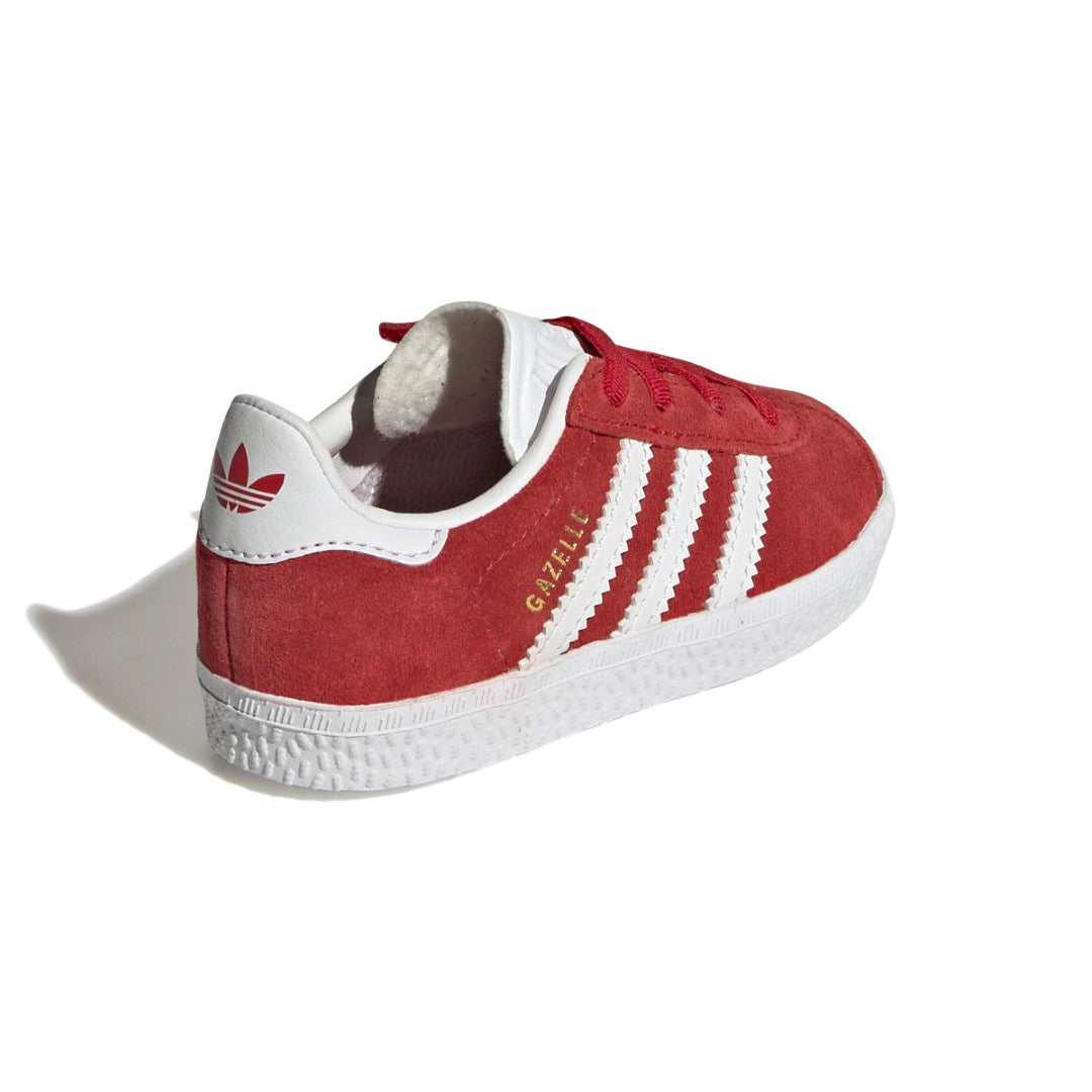 adidas Originals Gazelle Comfort Closure Elastic Laces Lifestyle Shoes Kids - Red adidas Originals Gazelle Comfort Closure Elastic Laces Lifestyle Shoes Kids - Red