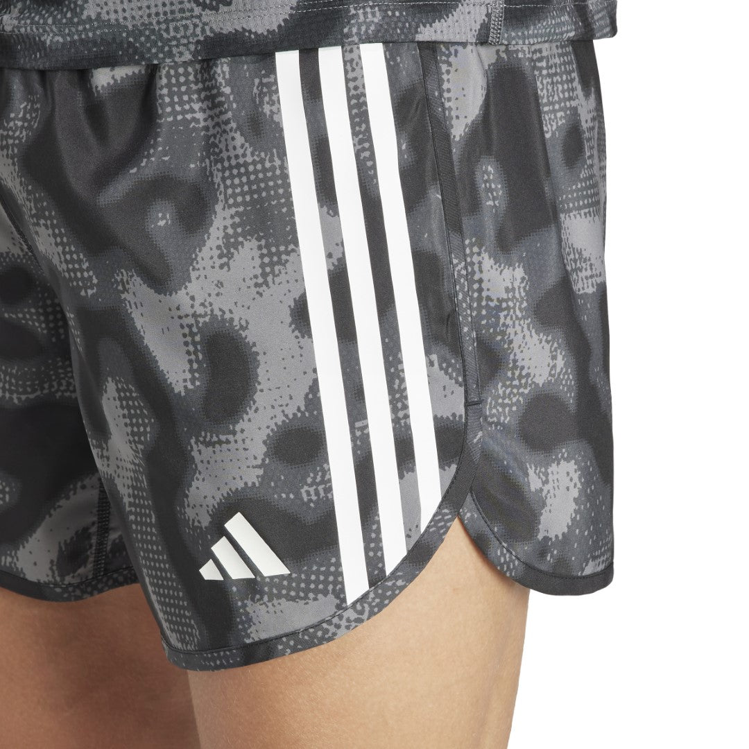 Own the Run 3-Stripes Allover Print Shorts