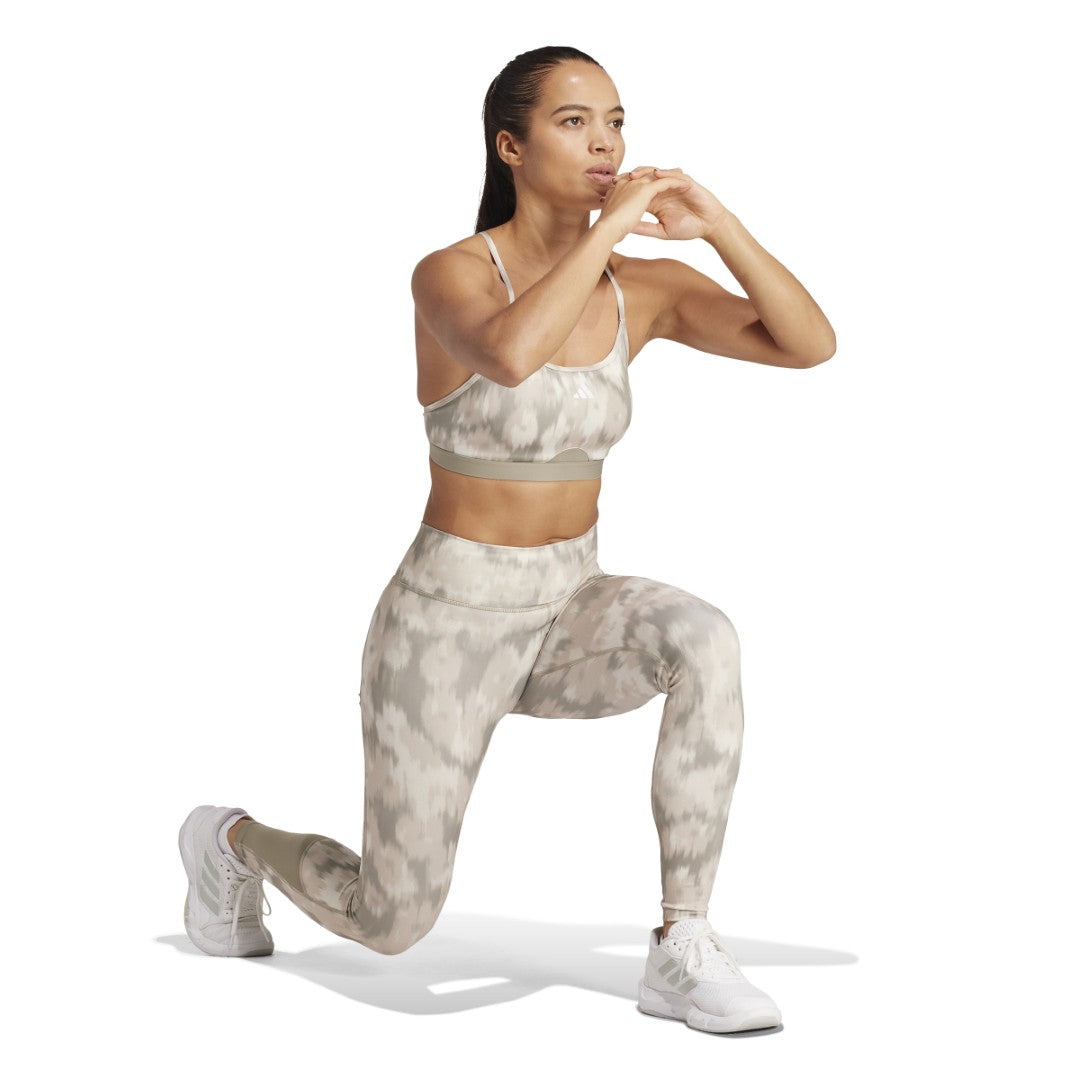 Optime Essentials Allover Print Flower Tie-Dye Leggings