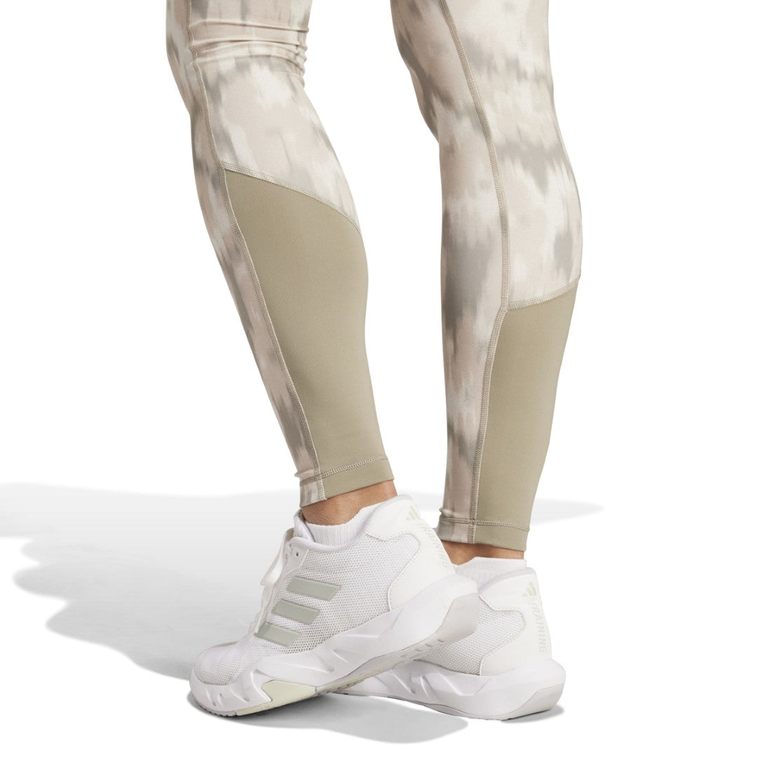 Optime Essentials Allover Print Flower Tie-Dye Leggings