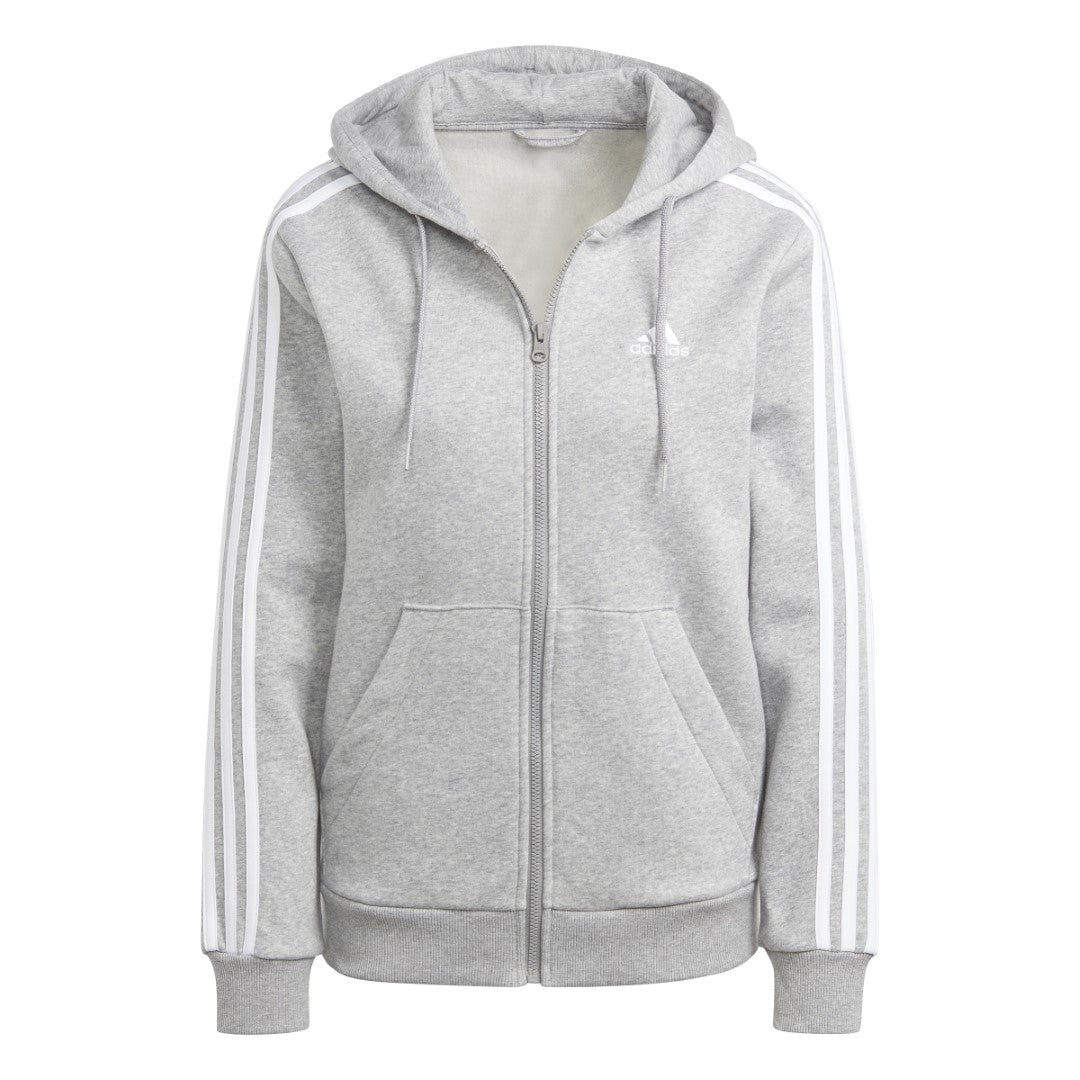 Essentials 3-Stripes Full-Zip Fleece Hoodie