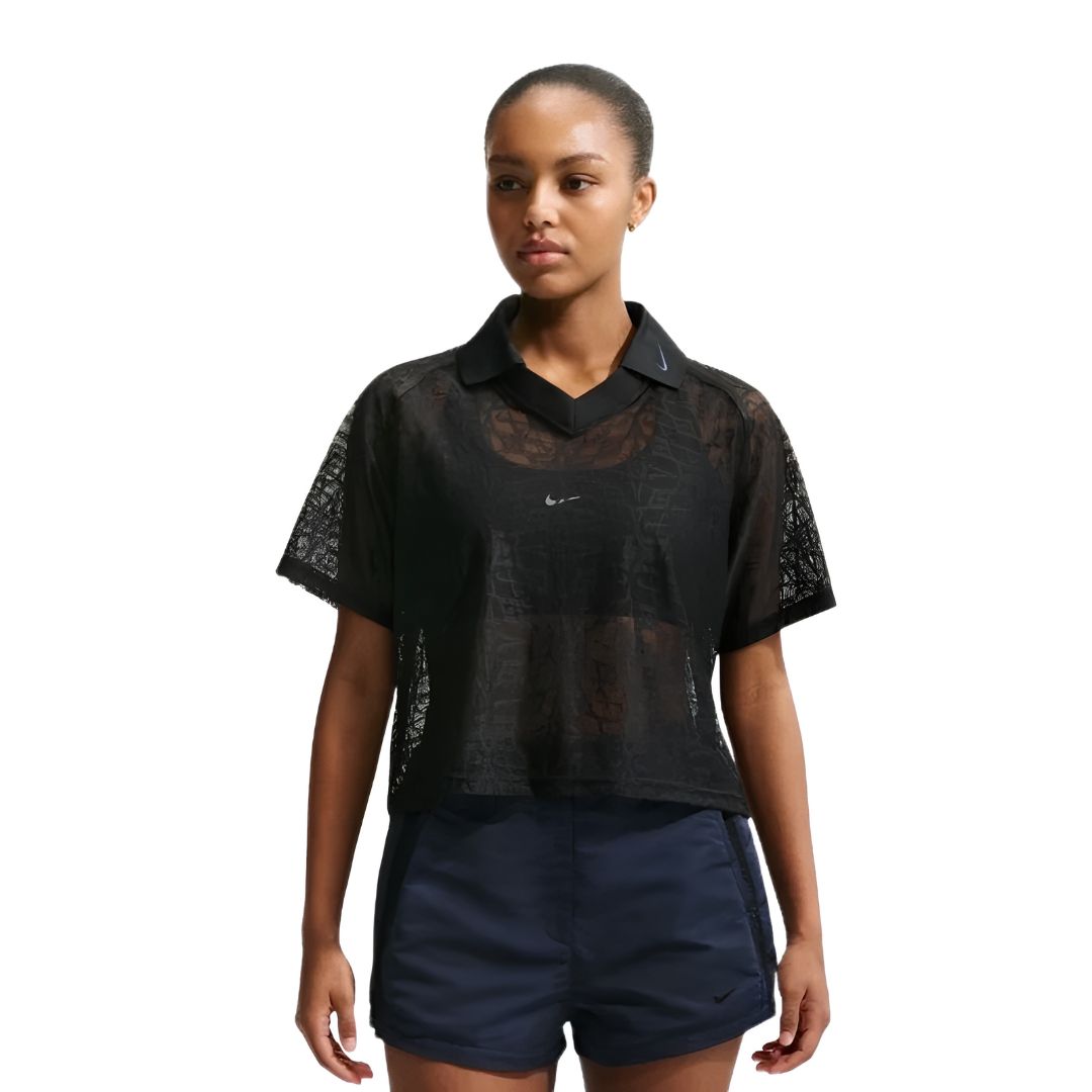 Lace Polo Jersey Top