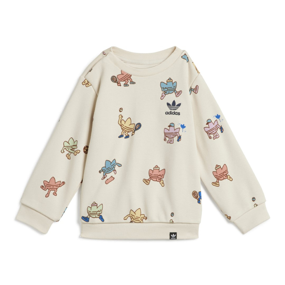 Graphic Crew Sweatshirt Matching Set