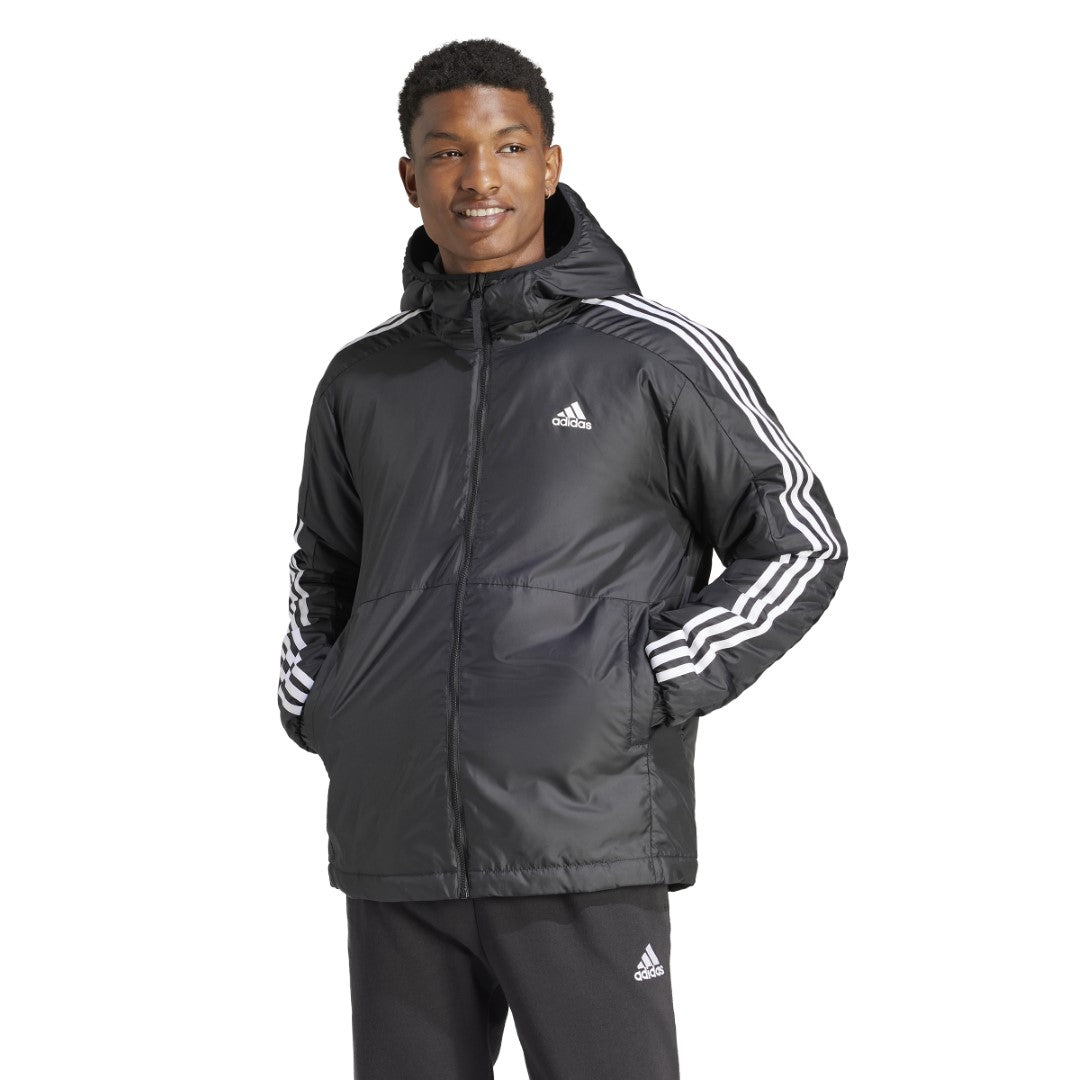 Essentials 3-Stripes Insulated Hooded Jacket