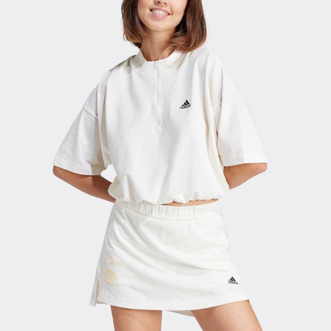 Sportswear Resort Graphic Crop Half-Zip T-Shirt