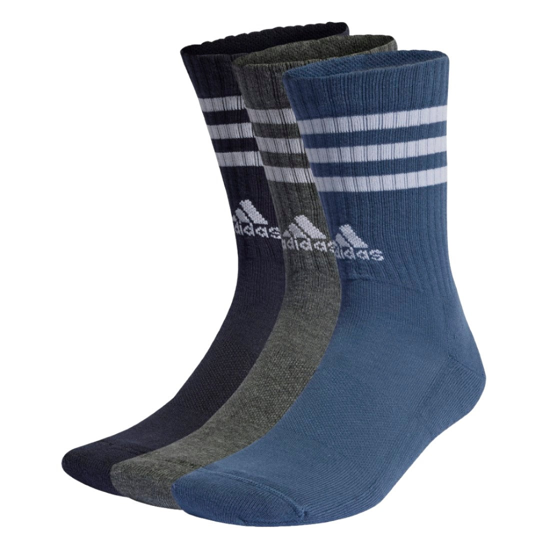 3-Stripes Cushioned Crew Socks 3 Pairs