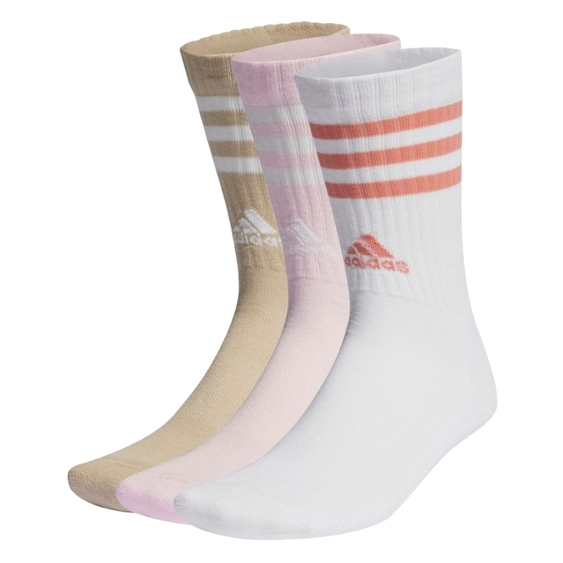 3-Stripes Cushioned Crew Socks 3 Pairs