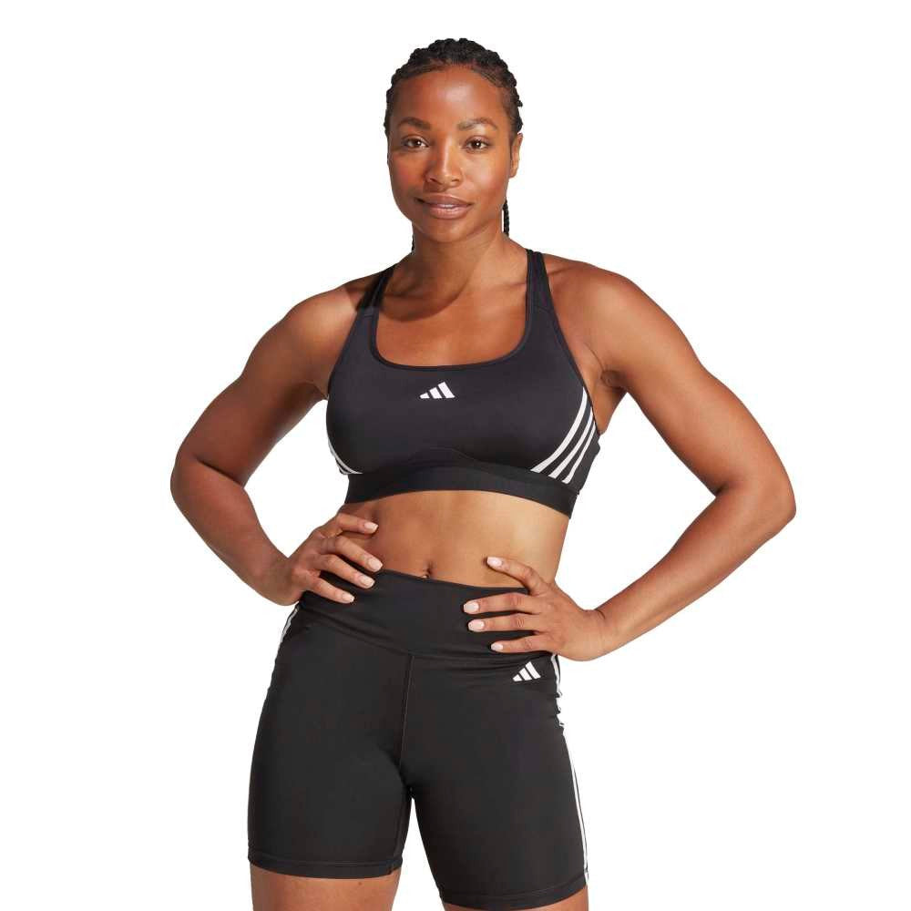 Powerimpact Train Medium-Support 3-Stripes Bra
