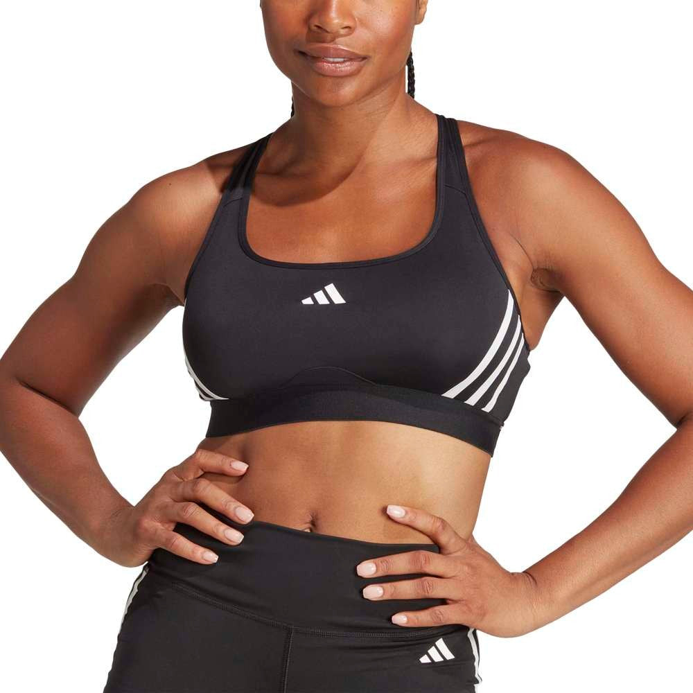 Powerimpact Train Medium-Support 3-Stripes Bra