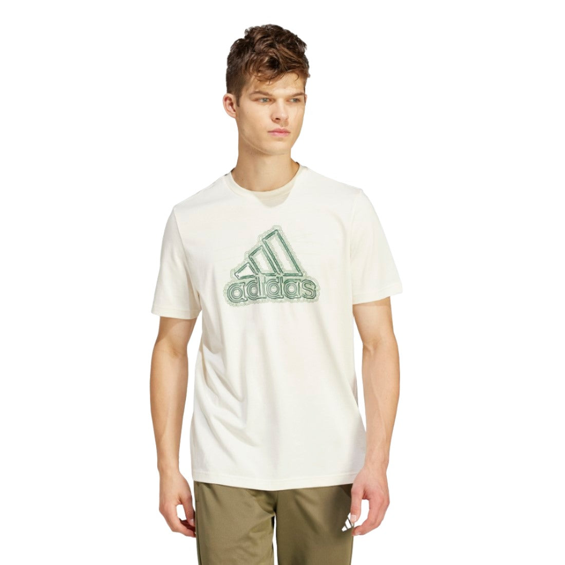 adidas Growth Badge Graphic Men's T-Shirt - All-Cotton Comfort