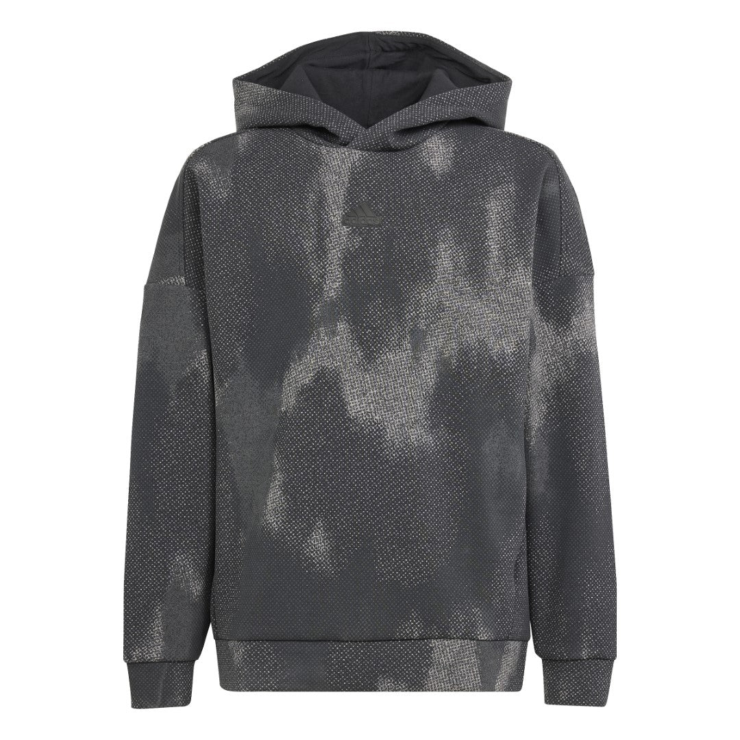 Future Icons Allover Print Hooded Sweatshirt
