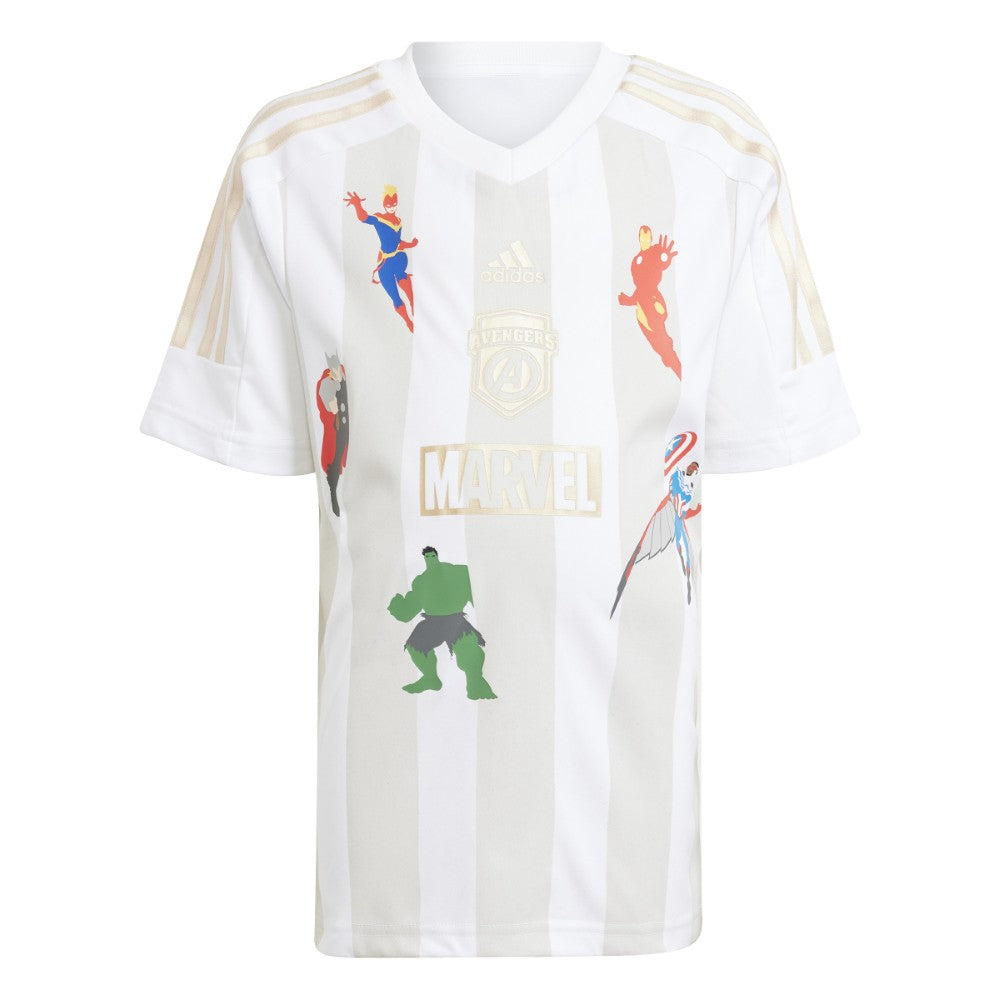 ADIDAS MARVEL AVENGERS T-SHIRT SET BEIGE/WHITE - Main Image