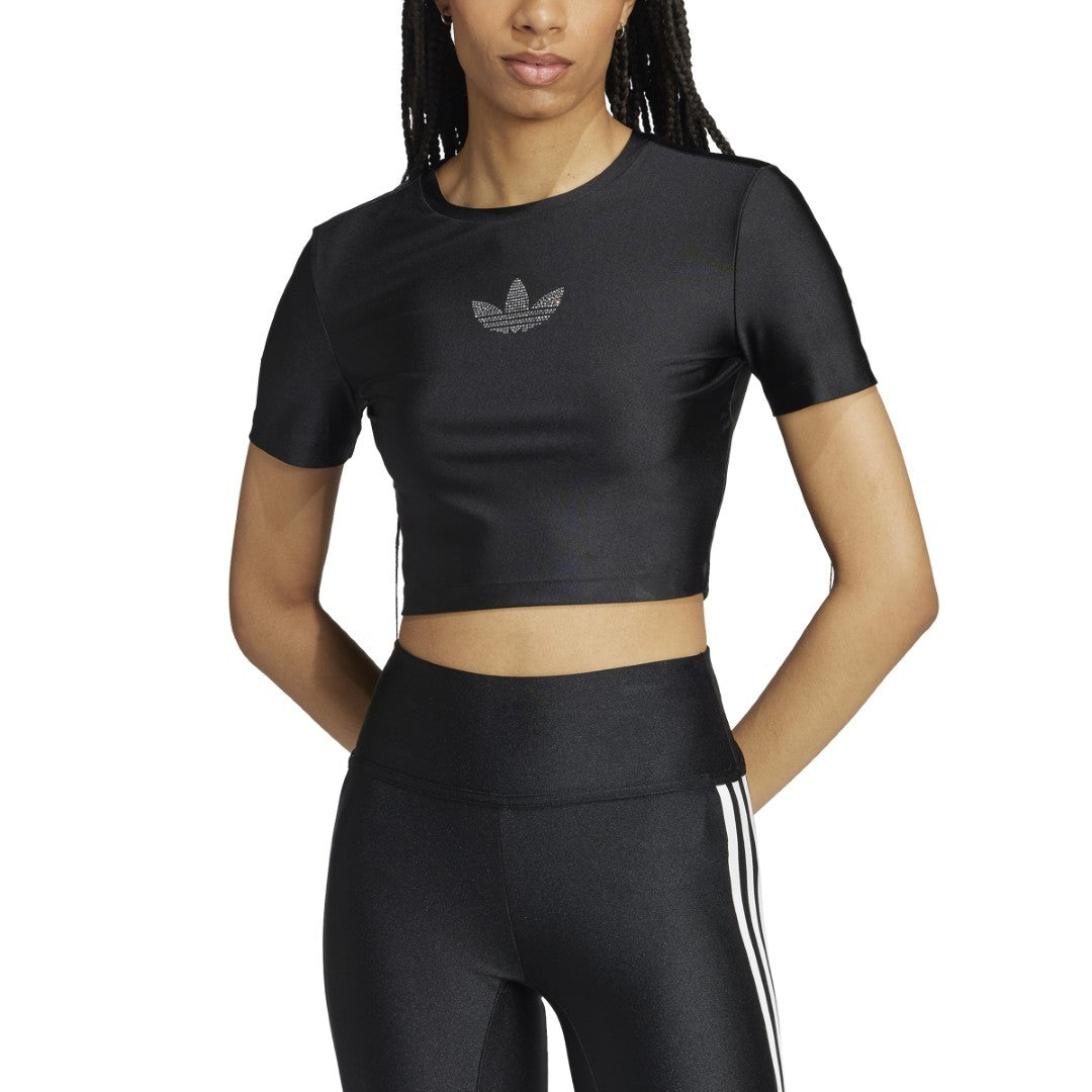 تي شيرت بنقشة أحجار الراين